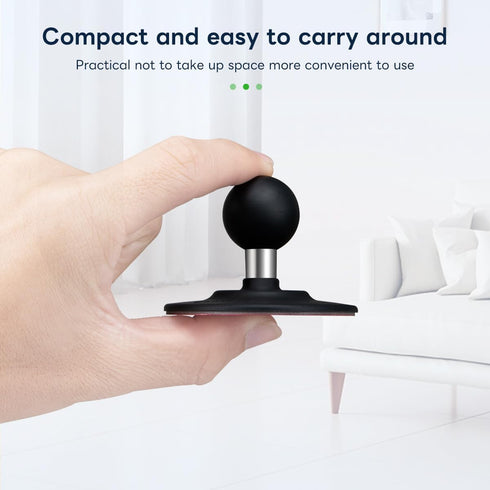 FANAUE Flex Adhesive Ball Base Compatible with RAM Mounts B Size Double Socket Arm, 1" Ball Head Adapter for Motorcycle Phone Mount Bike Phone Hol...