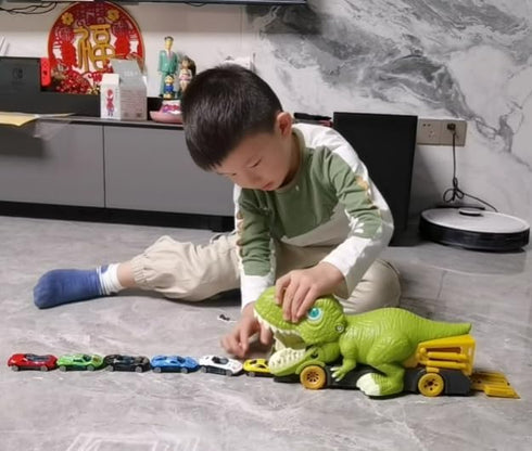 Dinosaur Transport Cart Toys Dinosaur Devouring Car Game for Kids Slides Car toys Gift for Boys...