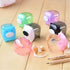 5Pcs Cute Color Random Animal Pig Candy Colored Pencil Sharpener Kids School Supplies Stationery...