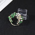 Nobrand COLORFUL BLING Leaf Brooches Pin - Women Chest Brooch, Good Idea For Party, Dance, Wedding, Banquet...