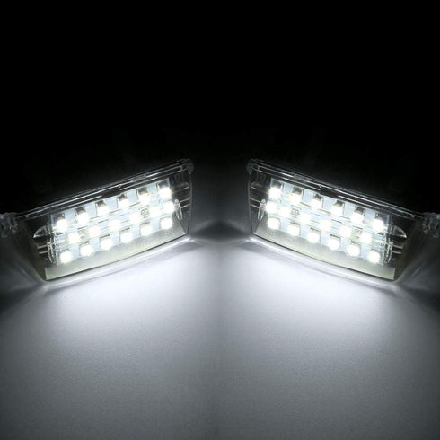 Gempro 2Pcs LED License Plate Light Lamp Assemly for Toyota Camry Yaris Highlander Prius C Avalon, Powered by 18SMD Xenon White LED Lights...