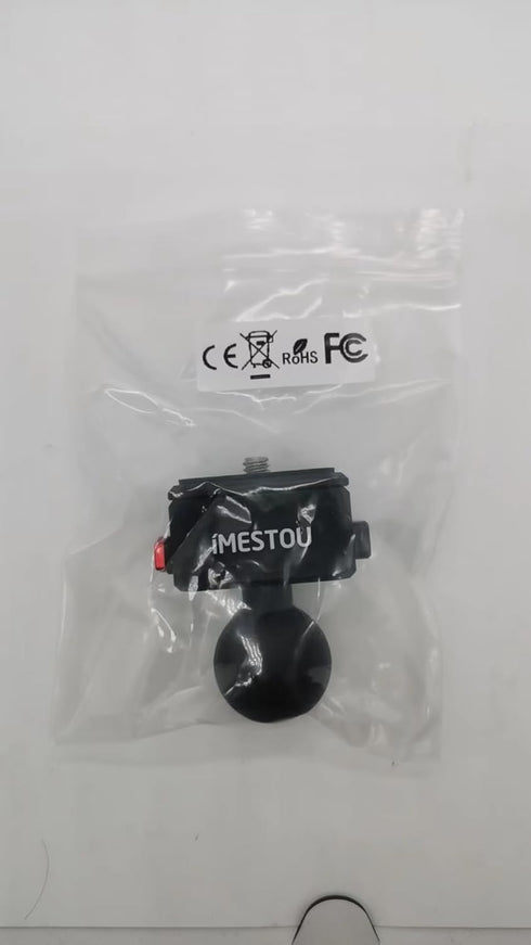 iMESTOU Sports Camera Riding Mount with 1/4 Screw for Insta 360 Action Camera Installing and 1“ Ball Head 360° Adjustable Fits for RAM iMESTOU...1...