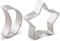 2 Pieces Moon and Star Cookie Cutter Set - Food Grade Stainless Steel...
