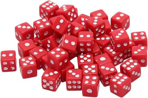 100Pcs 8mm Acrylic Dice White Black Gaming Dice Standard Six Sided Decider Board Game Dice Dice Set Dice Set D&d Polyhedral Dice Set Metal Dice Se...