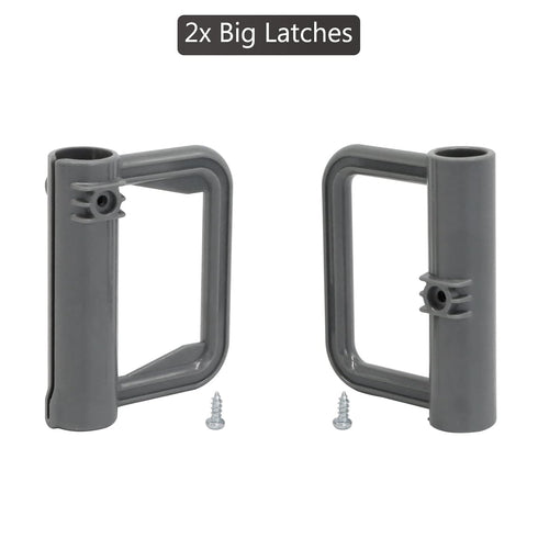 Retractable Mesh Gate Hardware Replacement Parts Kit Full Set Wall Mounting Accessories Brackets Screws and Anchors (Gray)...