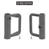 Retractable Mesh Gate Hardware Replacement Parts Kit Full Set Wall Mounting Accessories Brackets Screws and Anchors (Gray)...