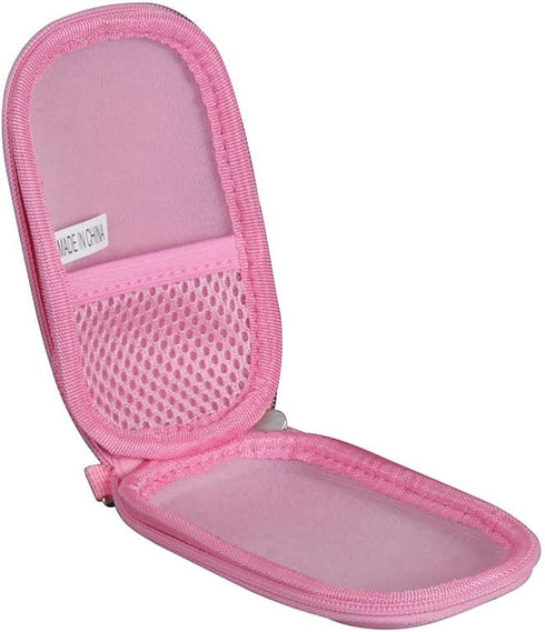 Hermitshell Hard Storage Carrying Case Bag Fits Apple Magic Mouse (I and II 2nd Gen) (Pink Nylon)...