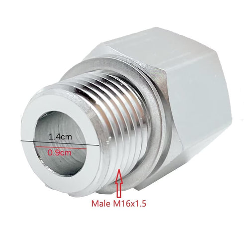 LS Swap Oil Pressure Sensor Adapter M16 1.5 to 1/4 NPT Thread Pipe Fittings for All LS GM Series Engines LS1 LM7 LR4 LQ4 LS6 L59 LQ9 LM4 L33 LS2 L...