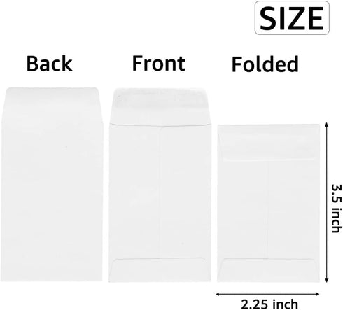 200 Pack Small Coin Envelopes Kraft Paper Seed Envelopes Mini Parts Small Items Stamps Storage Packets Envelopes Self-Adhesive for Garden, Office ...