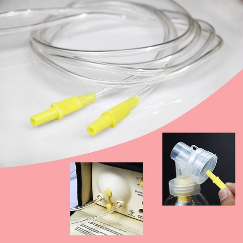 Pump in Style Tubing x4, Spare and Replacement Tubing Compatible with Medela Pump in Style Advanced Breast Pump - BPA Free (4 pc)...