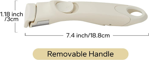 Removable Handle White, Detachable Removable pan Handle, Replacement Pan Gripper, Suitable for All Cookware...
