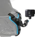 SUREWO Motorcycle Helmet Chin Strap Mount for GoPro Hero 12/11/10/9/8/7/(2018)/6/5 Black,DJI Osmo Action 3/2,Insta360 ONE R,AKASO/Campark/YI and M...