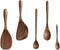 Black Walnut Cutlery Set Flatware Kitchen Tool Wood Scoop Wooden Rice Spoon Honey Spoon Black Walnut Spoon Kitchen Cooking Scoop Cooking Utensils ...