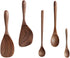 Black Walnut Cutlery Set Flatware Kitchen Tool Wood Scoop Wooden Rice Spoon Honey Spoon Black Walnut Spoon Kitchen Cooking Scoop Cooking Utensils ...