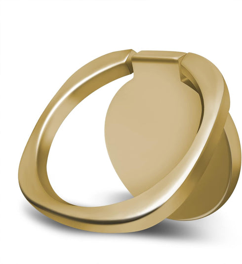 Zinc Alloy Cell Phone Ring Holder Finger Ring Stand, 360 Degree Rotation Kickstand Grip Holder (Square/Gold)......