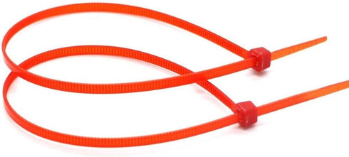 6 Inch Red Zip Ties (100 Pieces), 40lb Strength, Nylon Cable Wire Ties...