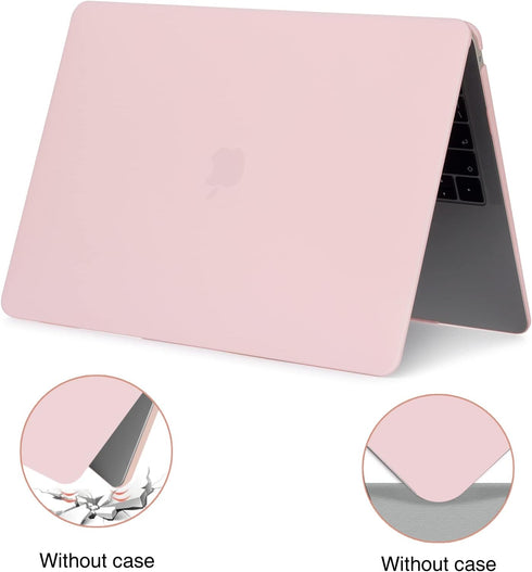 EooCoo Hard Case Compatible with MacBook Air 13 inch M1 Chip 2021-2018 with Retina Display, Air 13.3 inch Plastic Protective Case + Transparant Ke...