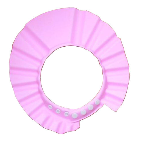 3pcs Soft Adjustable Shampoo Shower Cap Kids Bathing Protection Plastic Bath Hat Visor Cap for Toddler Baby Kids Children (Color Random, 27.5CM/10...