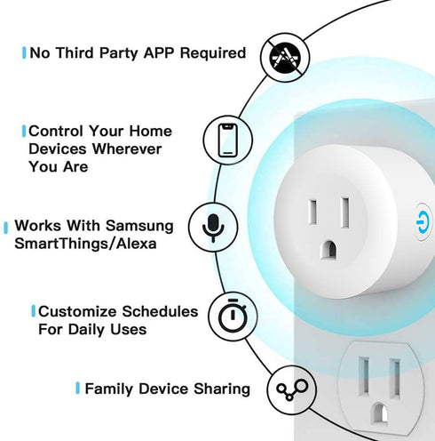 Smart Plug,DOGAIN Zigbee Smart Plugs Outlet Works with ST and Echo Plus Hub Voice Control Compatible with Alexa and The Google Assistant (Hub Requ...