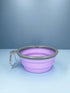 Milumia Pet Collapsible Dog Bowl Foldable Travel Cats Dogs Water Bowl with Carabiner Multicolor Medium...