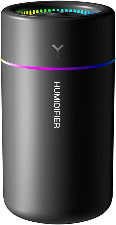Mini Humidifier, USB Personal Desktop Humidifier for Car, Office, Bedroom etc. Auto Shut-Off, 2 Mist Modes, Super Quiet - (BL - Black)...