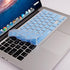 XSKN Hebrew Language Blue Color Silicone Keyboard Skin Cover Compatible with 2015 and Earlier Released MacBook Air 13 inch MacBook Pro 13 15 17 in...