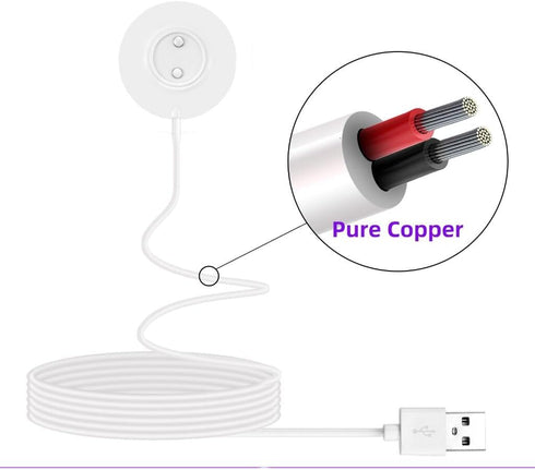 Replacement Rose Charger,Standing Magnetic Charger USB Cable,Replacement Base Dock Station for Rose Only-12mm...