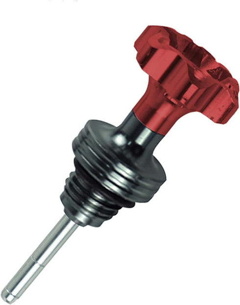 Motorcycle Engine Oil Tank Dipstick Level Gauge Meter Motorbike Oil Cap for 110cc 125CC ATV Dirt Pit Bike Go Kart Compatible with Yamaha Honda(Red...
