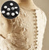 PEPPERLONELY 10PC White Lace Bridal Blouse Satin Round Buttons with Shank, 12.5mm...