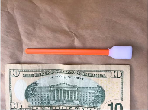 Wellgler's 100pcs 5.11" Foam Swabs, Square Rectangle Cleaning Swab?for Solvent Format Inkjet Printer Roland Optical Equipment?Orange?...