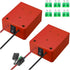 2 Pack Power Wheel for Milwaukee M18 18V Battery Adapter, Power Wheel Battery Converter Kit with Fuses & 14AWG Wire & Control Switch Use for DIY R...