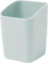 Y YOMA 1 Pack Pen Holder for Desk Cute Plastic Pencil Cup Pen Container Square Organizer Modern Aesthetic Design Desktop Storage Solution for Pens...