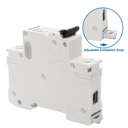 Baomain 6A AC Miniature Circuit Breaker, AC 400V 50Hz 6000A 1 Pole Circuit Breaker,C65 MCB DIN Rail Mount, MBM6C-1P (63 Amp)...