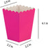 GAKA Hot Pink Paper Popcorn Boxes, Mini Valentine Popcorn Boxes,Open-Top Popcorn Box for Kid Birthday Decoration Princess Party Supplies (36PC)...