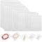 100PCS Jewelry PVC Storage Bags Self Seal Small Pouches Zipper Bag Clear Rings Earrings Packing Jewelry Transparent Lock Bags for Holding Jewelrie...