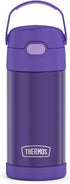 THERMOS FUNTAINER Water Bottle with Straw - 12 Ounce - Kids Stainless Steel Vacuum Insulated Water Bottle with Lid, Violet...