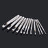 12pcs Kit Round Punch Hollow Punch Steel Chisel Leather Puncher .Cutting Tool for Belts, Metal gaskets, Leather, Canvas (1mm to 10mm)...