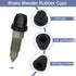 18Pcs Car Brake Bleeder Screw Caps, Grease Fitting Caps, Waterproof Dustproof Rubber Zerk Covers, Car Brake Bleeder Nipple Caps Replacement, Unive...