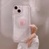 Ownest Compatible for iPhone 13 Cute 3D Pink Bowknot Slim Clear Aesthetic Design Women Teen Girls Camera Lens Protection Phone Cases Cover......