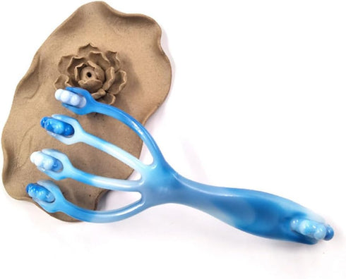 Handheld Four Roller Massager Massage Tool for Foot Body Neck Head...