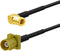 Eightwood Satellite Radio Antenna Adapter Cable 6 inches Fakra Curry Code K Male to SMB Female Right Angle Compatible with Sirius XM Car Vehicle R...