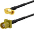 Eightwood Satellite Radio Antenna Adapter Cable 6 inches Fakra Curry Code K Male to SMB Female Right Angle Compatible with Sirius XM Car Vehicle R...