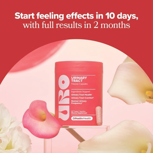 O Positiv URO Urinary Tract Health Supplement for Women, 60 Count (Pack of 1) - Urinary Support Vitamins with Pacran Complete Cranberry Extract, D...