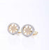 3D Compass Cufflinks Golden Compass with Silver Round Cufflinks For Men Graduation Gifts...