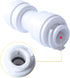 WR02X11330 Connector Unit Compatible with GE Refrigerator,5/16' x 5/16 'Water Line Tube Connector Replacement Part Pack of 2