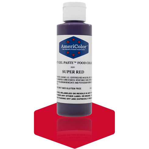 AmeriColor Soft Gel Paste Food Color, 4.5-Ounce, Super Red...