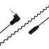 Seadream Coiled 3.5mm to 2.5mm Aux Cable 2Pack Coiled 2.5mm Right Angled Male to 3.5mm Female Headset Audio Adapter Cable Extender Stereo Jack,Str...