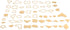 AUNMAS 54Pcs Clear Acrylic Pattern, English Paper Piecing Templates Quilting Templates Stencil Template Set Leather Craft Quilting Sewing Tool DIY...