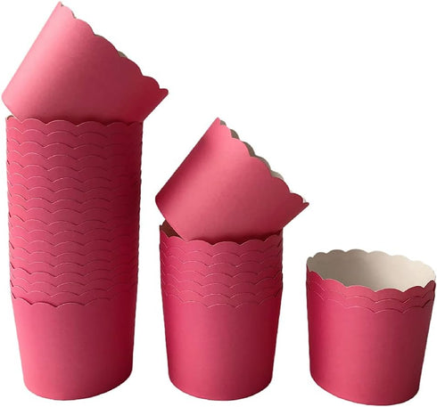 NB Paper Baking Cups 90-Pack 6 oz Greaseproof Baking Cups Cupcake Muffin Cases Disposable Cupcake Wrappers for Birthday Baby Shower Wedding And Pa...