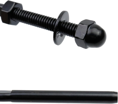 Antrader Black Cable Railing Kit Hand Swage Threaded Stud Tensioner for 1/8" Cable,12Pcs Set Deck Stair Cable Railing Hardware Tensioner T316 Stai...